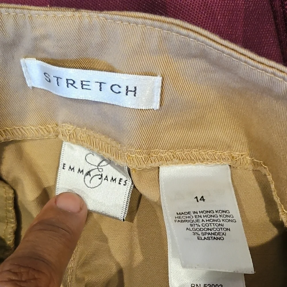 Emma James Women's Khaki Chinos - Picture 3 of 3